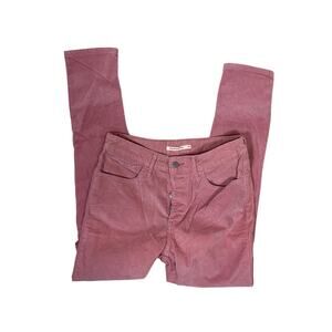 Pink Levi’s 721 High Rise Skinny Corduroy Pants Size 27 – White Tab Women’s